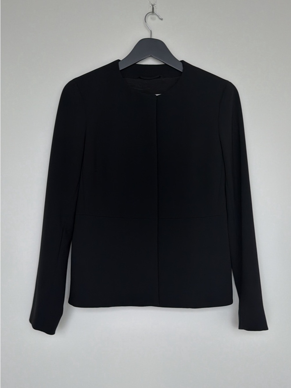 Max Mara Classic Black Open-Front Blazer